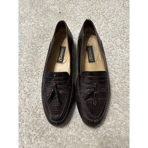 Ennesi Genuine Lizard Brown Men’s Shoe Sz 10